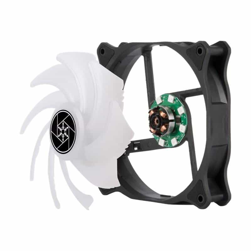 SILVERSTONE Air Blazer 120RW Lüfter, ARGB - 120mm, weiß