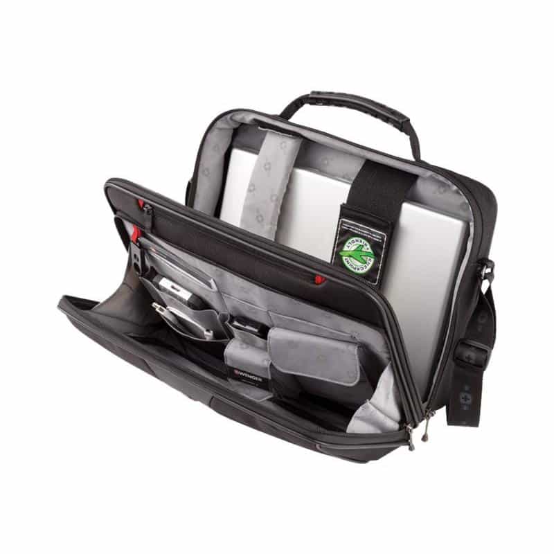 WENGER Legacy Double-Gusset BC Notebook Tasche 16" Zoll schwarz
