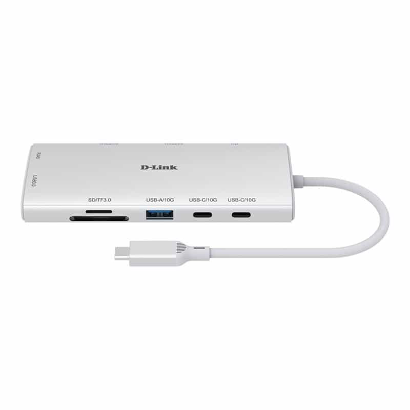 D-LINK DUP-A01 10-In-1 USB-C Hub mit HDMI/Kartenleser/USB-C Ladeanschluss