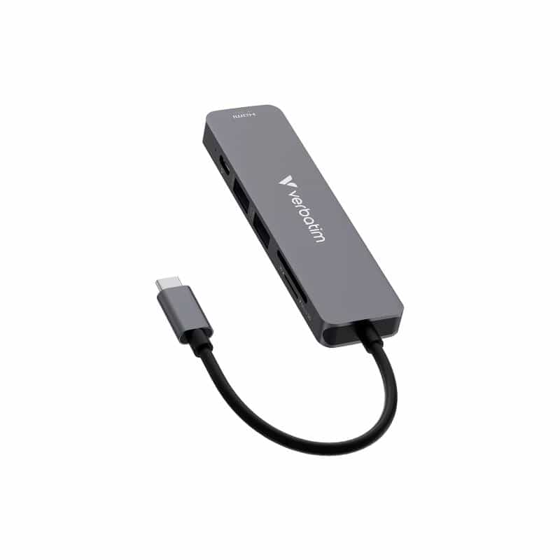 VERBATIM USB-C Verbatim Essentials Multiport HUB 6-Port w/card reader