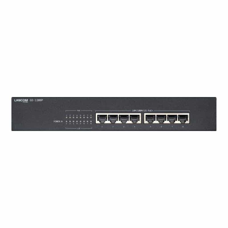 LANCOM Switch GS-1208P 8port POE GBE lüfterlos