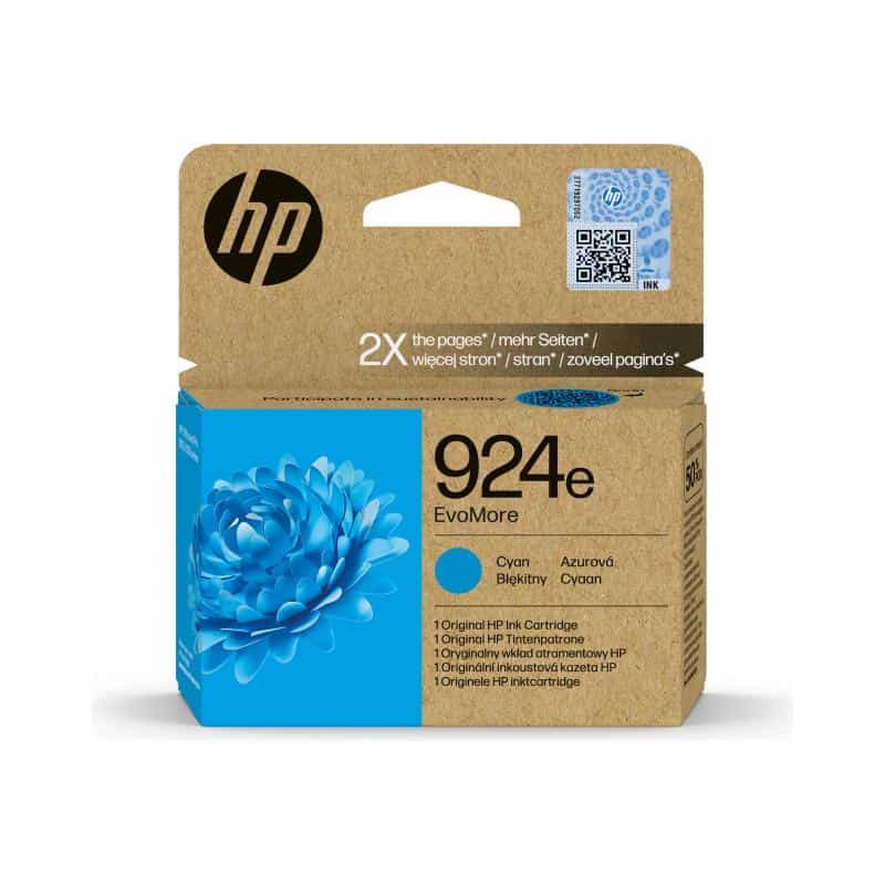 HP 924e EvoMore Cyan Original Ink Cartridge