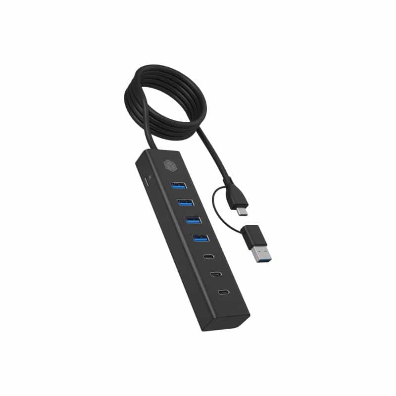 RAIDSONIC Hub 7-Port IB-HUB1737-C3 USB 3.2 Type-C/Type-A