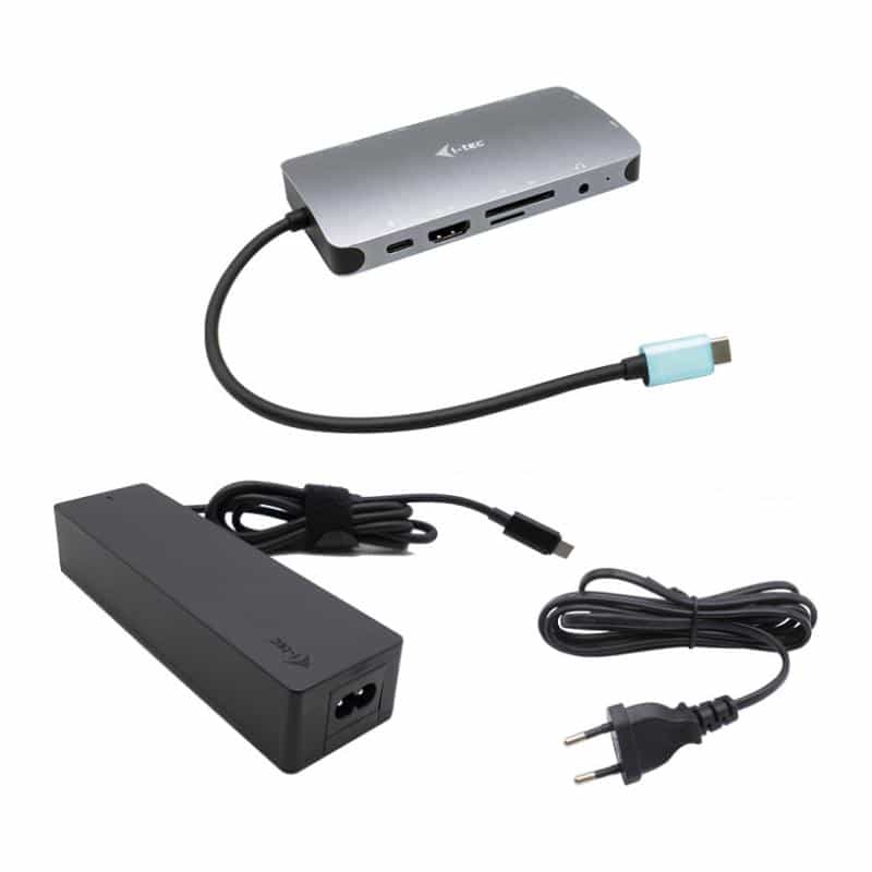 I-TEC USB-C Metal Dock 1xHDMI 1xVGA 1xSD+1xmicroSD Kartenleser 1xGLAN 1xAudio/Mic 3xUSB 3.1 1xUSB-C