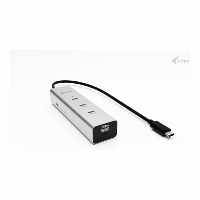 I-TEC USB-C Charging Metal HUB 5port with USB-C video 8K 1xUSB-C video/Data 1xUSB-C PD/Data 1xUSB-C