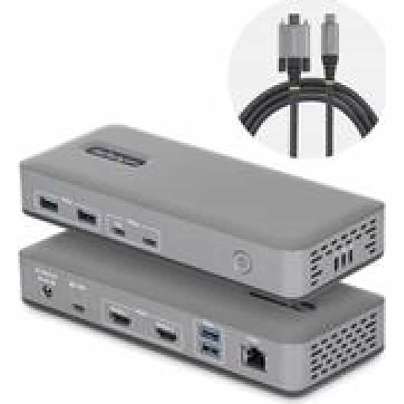 STARTECH.COM USB-C Dockingstation Dual 4K 60Hz HDMI MST Dock 100W Power Delivery Laptop-Ladung 1GbE
