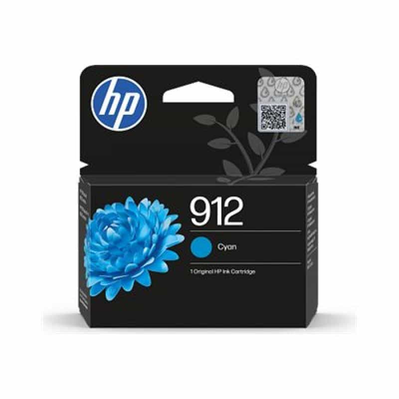 HP 912 Cyan Original Ink Cartridge HP 912 Cyan Original Ink Cartridge