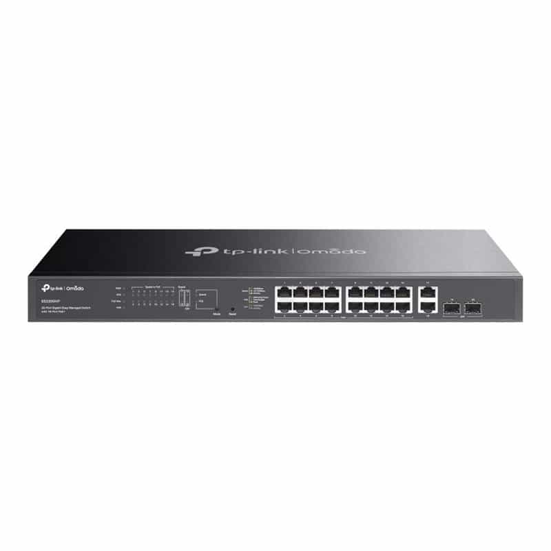 TP-LINK Omada ES220GMP 20-Port Gigabit Easy mgd. Switch 16-Port PoE+