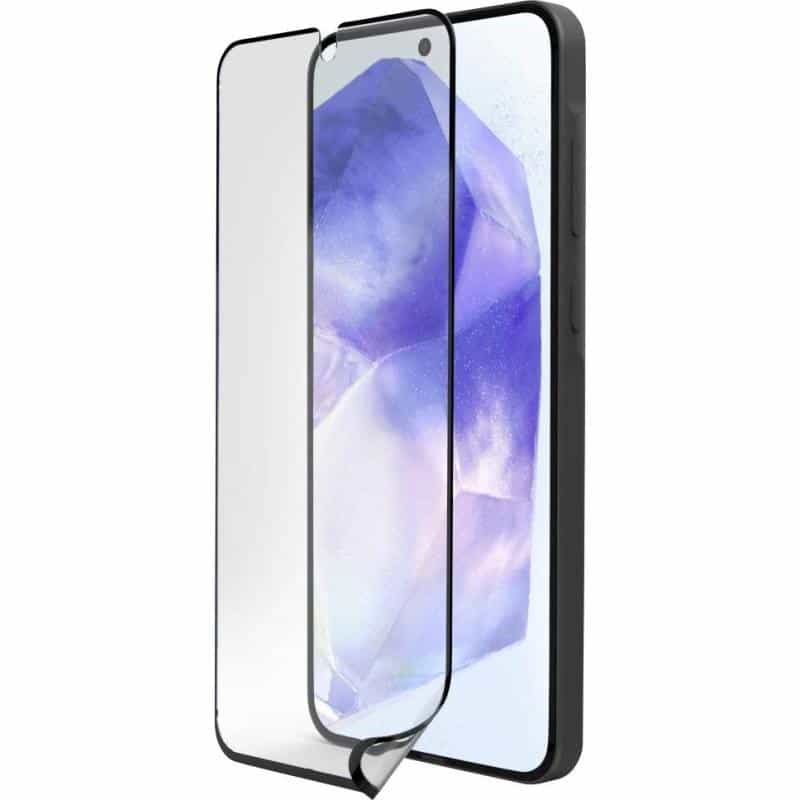 HAMA Handy-Schutzglas "Super Hybrid" für Samsung Galaxy A56 5G, Montagehilfe Displayschutzglas