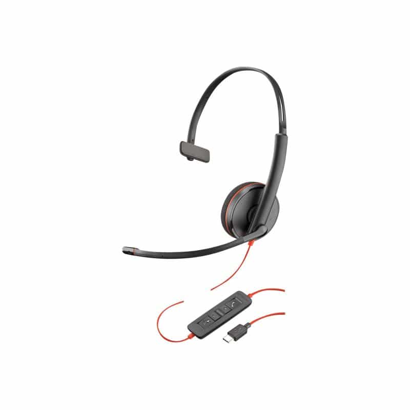 PLANTRONICS Headset Blackwire C3210 monaural USB-C