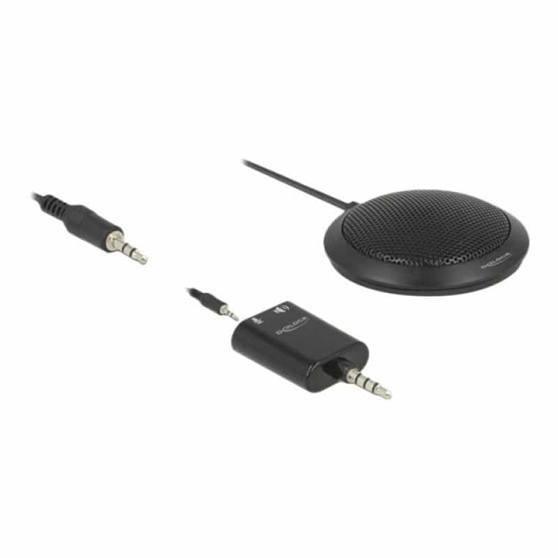 DELOCK Tisch Mikrofon m. 3,5mm Klinkenst | 3 Pin