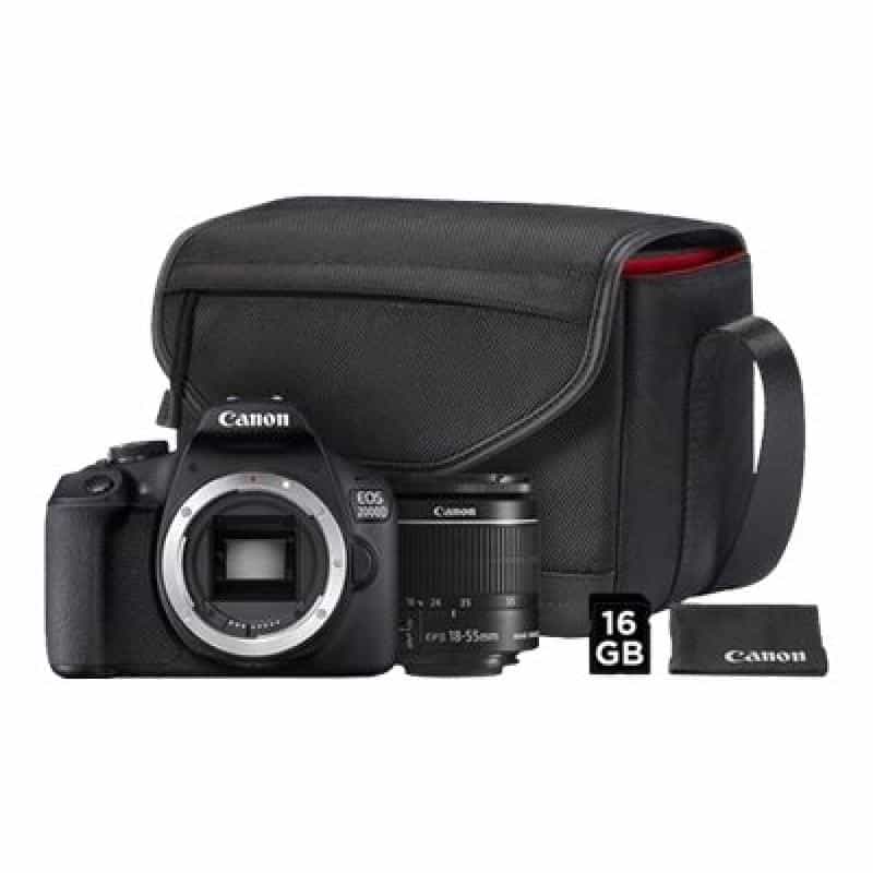 CANON EOS 2000D Value Kit (EF-S 18-55mm) inkl. Tasche + 16GB SDHC