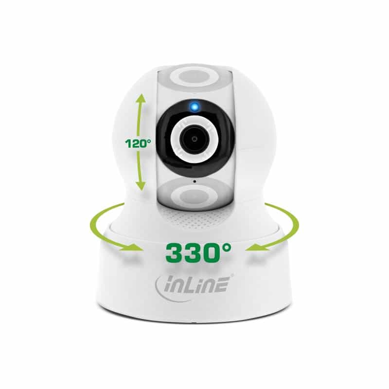INLINE SmartHome Kamera innen, HD, Bewegungserkennung, Schwenk-/Neigbar