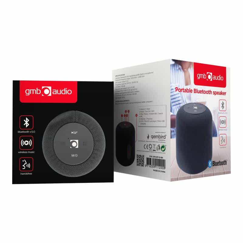 GEMBIRD Bluetooth-Lautsprecher schwarz