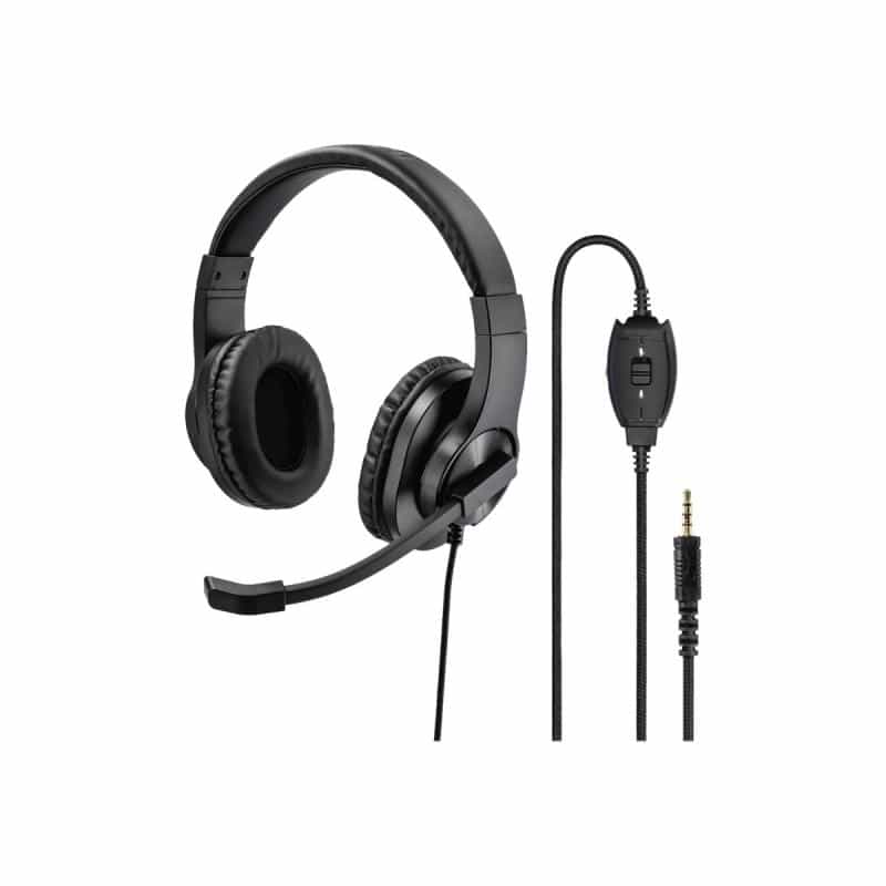 HAMA PC Office Headset "HS-P350" - Headset - Full-Size - kabelgebunden - 3,5 mm Stecker - Schwarz