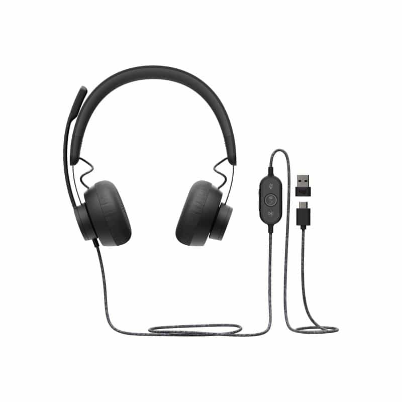 LOGITECH ZONE WIRED - GRAPHITE - EMEA