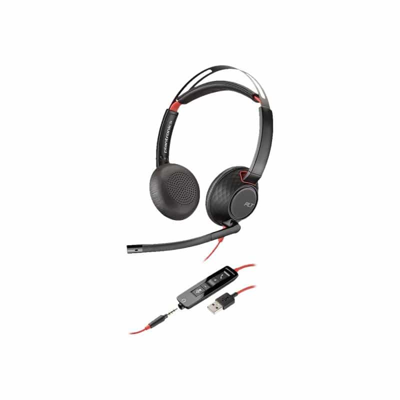 POLY Plantronics Headset Blackwire C5220 binaural USB-A & 3,5 mm