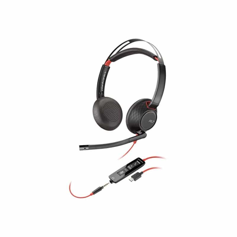 POLY Plantronics Headset Blackwire C5220 binaural USB-C & 3,5 mm