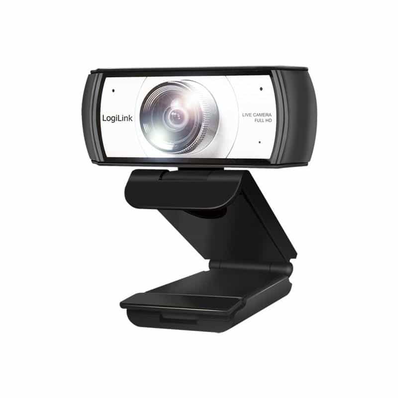 LOGILINK Webcam 1080p FHD Webcam + Dual-Mikro 120°   schwarz
