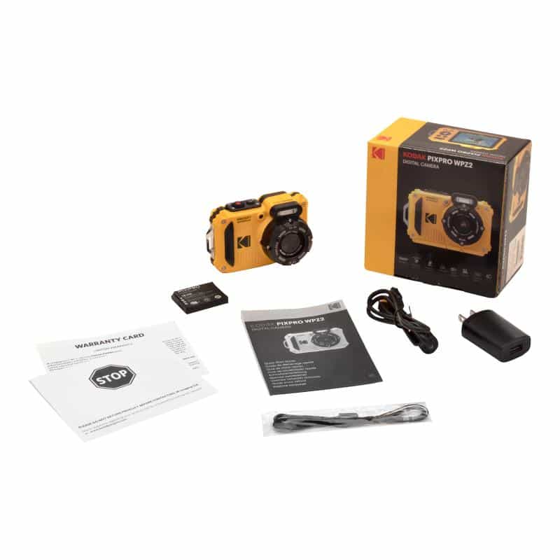 KODAK PIXPRO WPZ2 Digitalkamera 15 Megapixel Opt. Zoom: 4 x Gelb inkl. Akku, inkl. Blitzgerät B