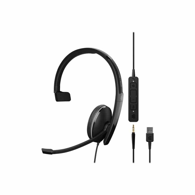 EPOS ADAPT 135T USB II Mono USB-Headset inkl. 3,5-mm-Klinkenstecker Inline Cal