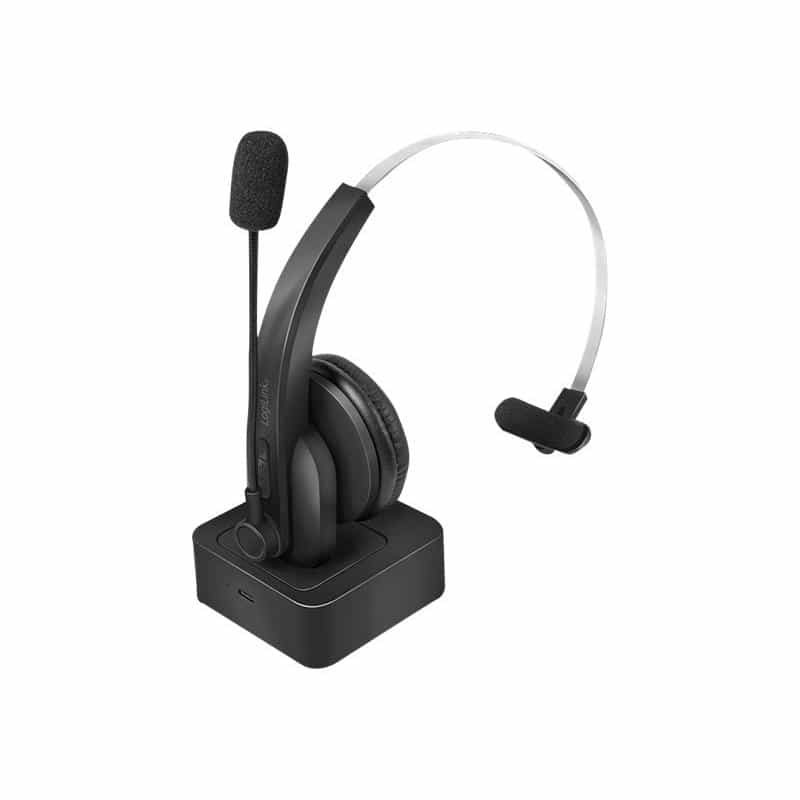 LOGILINK Bluetooth Headset, Mono, with charging stand