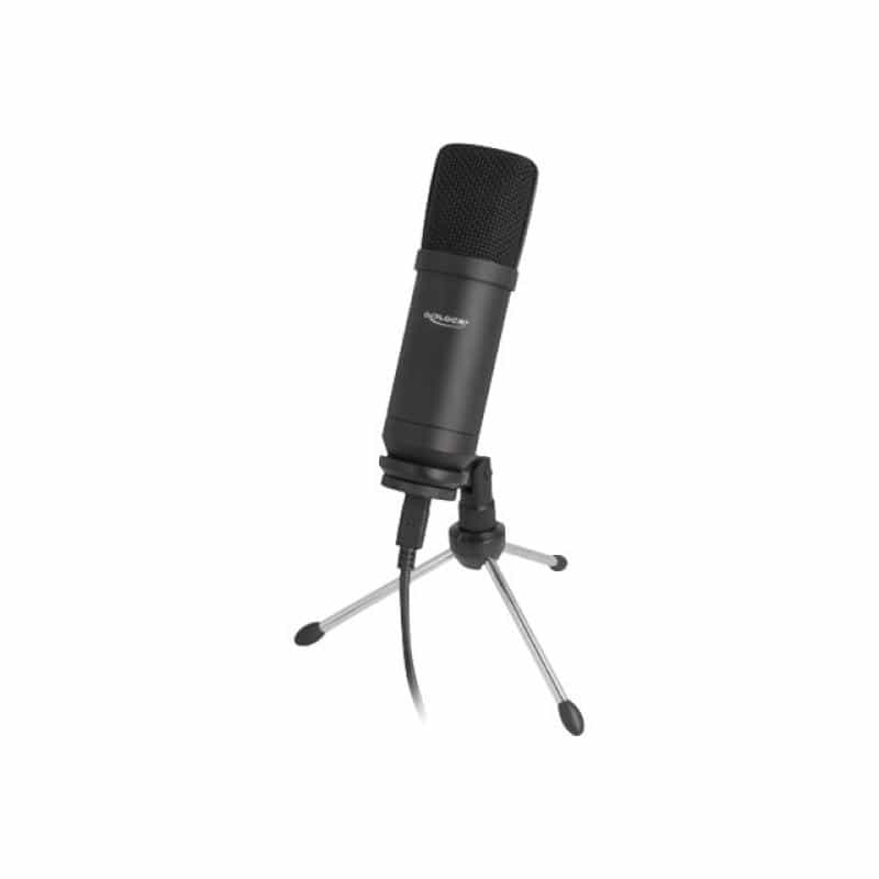 DELOCK Professionelles USB Kondensator Mikrofon 24 Bit / 192 kHz für PC und Laptop