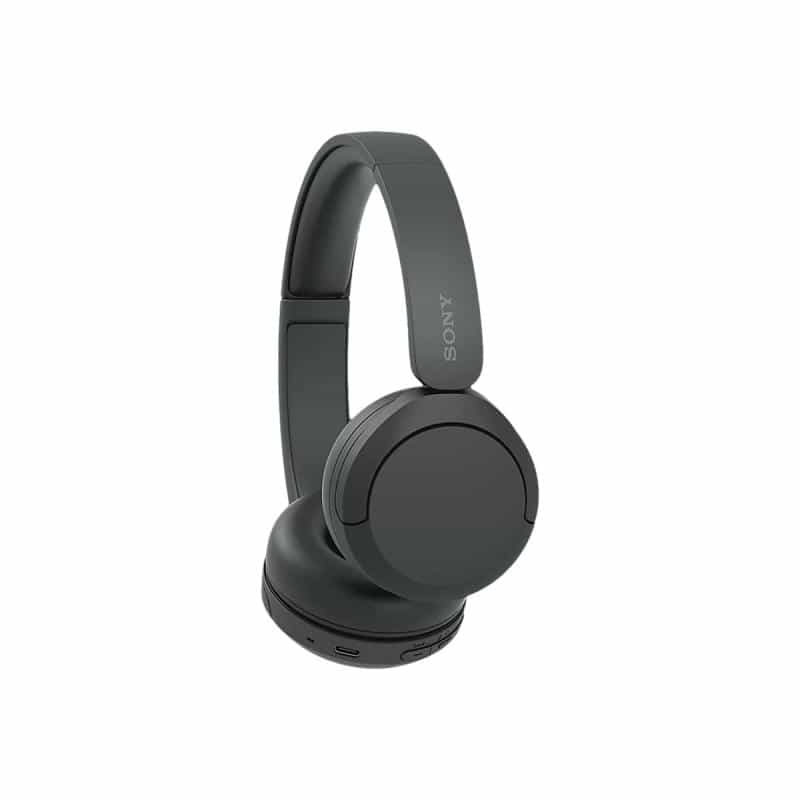 SONY WH-CH520 Kabellose Bluetooth-Kopfhörer, schwarz bis zu 50 Stunden Akkulaufzeit mit Schnellladef