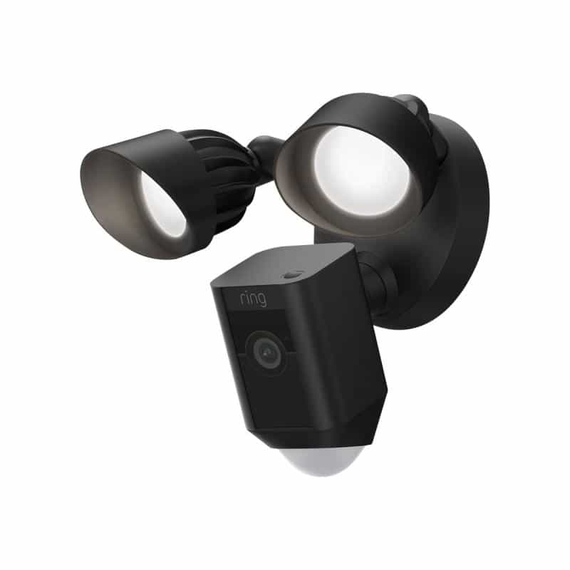 RING Floodlight Cam Wired Plus - Netzwerk-Überwachungskamera - Außenbereich - wetterfest - Farbe (Ta