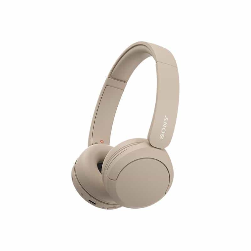 SONY WH-CH520 On Ear Headset Bluetooth® Stereo Beige Mikrofon-Rauschunterdrückung Batterieladea