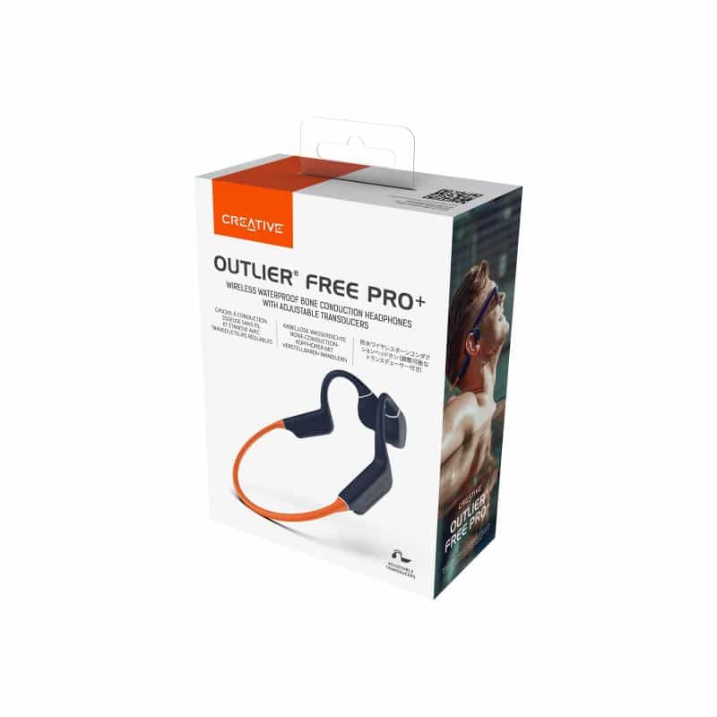 CREATIVE LABS Outlier Free Pro+ (orange, MP3 Player, IPX8, USB-A)