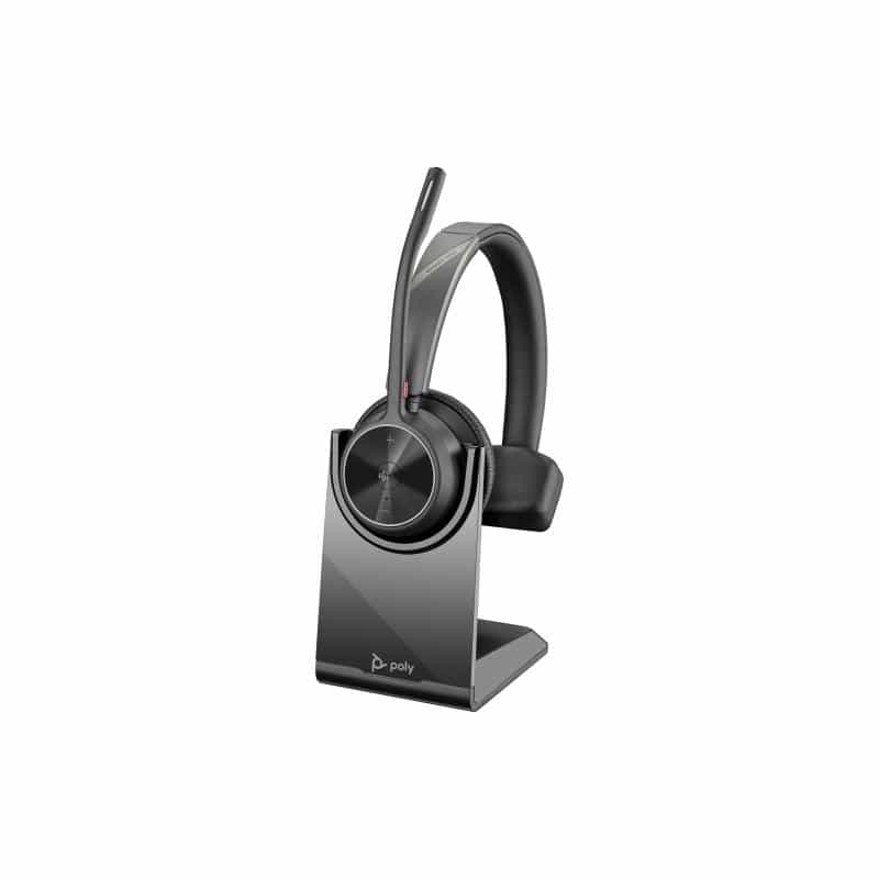HP Poly Voyager 4310 Microsoft Teams Certified Headset +BT700 Dongle +Charging Stand