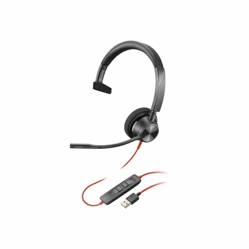 HP Poly Blackwire 3310 Microsoft Teams Certified USB-C Headset TAA