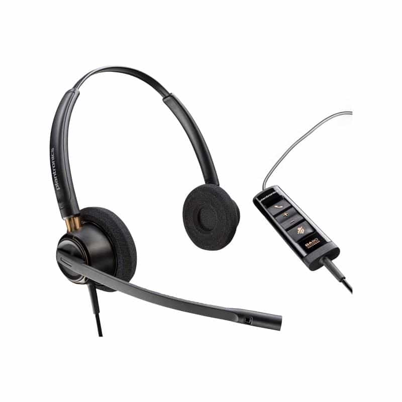 HP Poly EncorePro 525 Microsoft Teams Certified Stereo with USB-A Headset