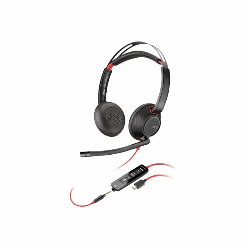 HP Poly Blackwire C5220 USB-C Headset +Inline Cable