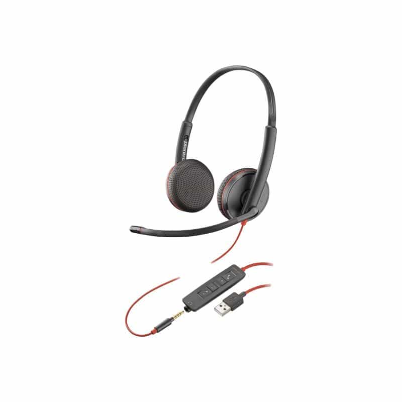 HP Poly Blackwire 3225 Stereo USB-A Headset