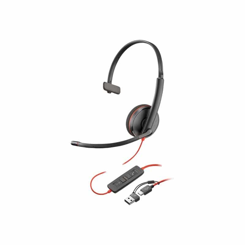 HP Poly Blackwire 3210 Monaural USB-C