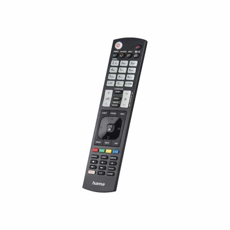 HAMA Universal-Fernbedienung für LG TVs, IR, lernfähig, leuchtende Tasten (00221061)