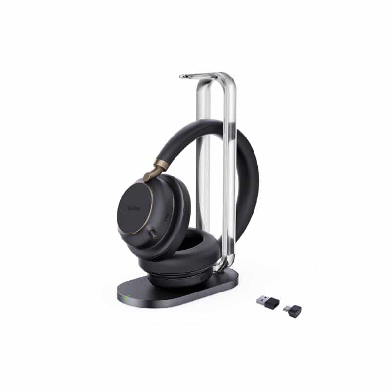 YEALINK Bluetooth Headset BH76 Plus with Charging Stand UC Black USB-C/A