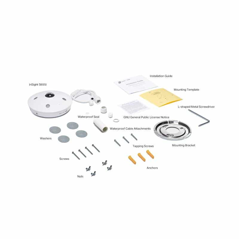 TP-LINK Omada IPCam InSight S655I VIGI 5MP IR Fisheye Network