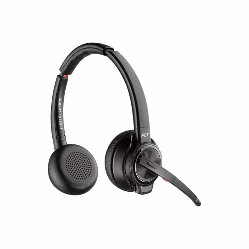 HP Poly Savi 8220 - Savi 8200 series - Headset - On-Ear - DECT / Bluetooth - kabellos - aktive Rausc
