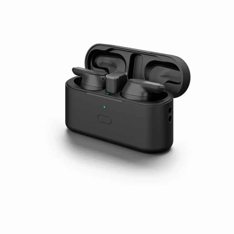 EPOS ADAPT E1 schwarz Bluetooth Earbuds Multi-Connect IPX5 Hybrid ANC Ladecase USB-C Dongle Ohradapt