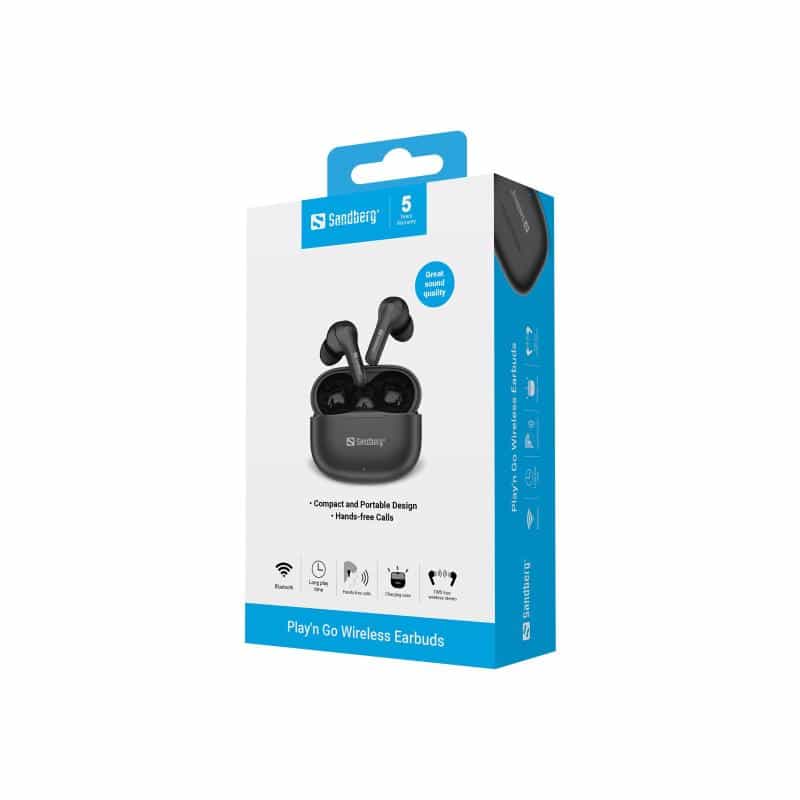 SANDBERG Play'n Go - True Wireless-Kopfhörer mit Mikrofon