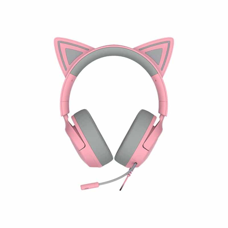 RAZER Kraken Kitty V3 X Quartz/ Rosé - Kabelgebundenes Kitty-Headset für Gaming