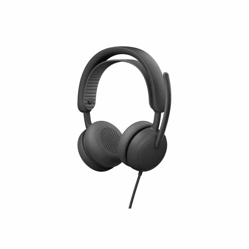 LOGITECH Zone Wired 2 for Business Grafit, Kabelgebundenes USB-Headset mit adaptiver Hybrid-ANC