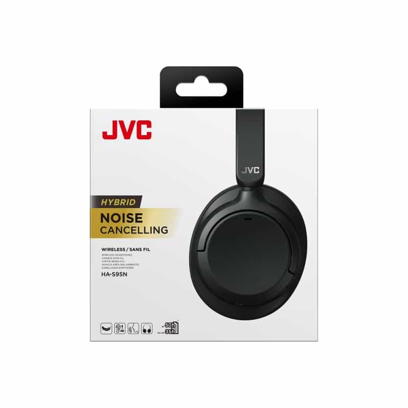 JVC HA-S95N Aufwendig konstruierter On Ear NC Bluetooth Kopfhörer schwarz