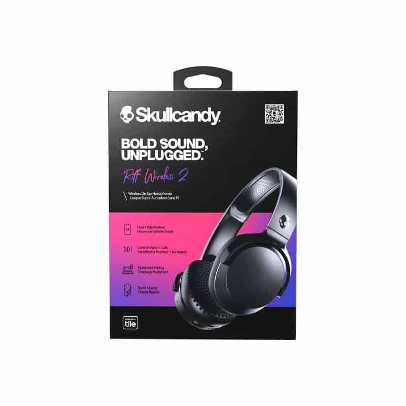 SKULLCANDY Riff 2 drahtlose Kopfhörer, schwarz Bluetooth On-Ear