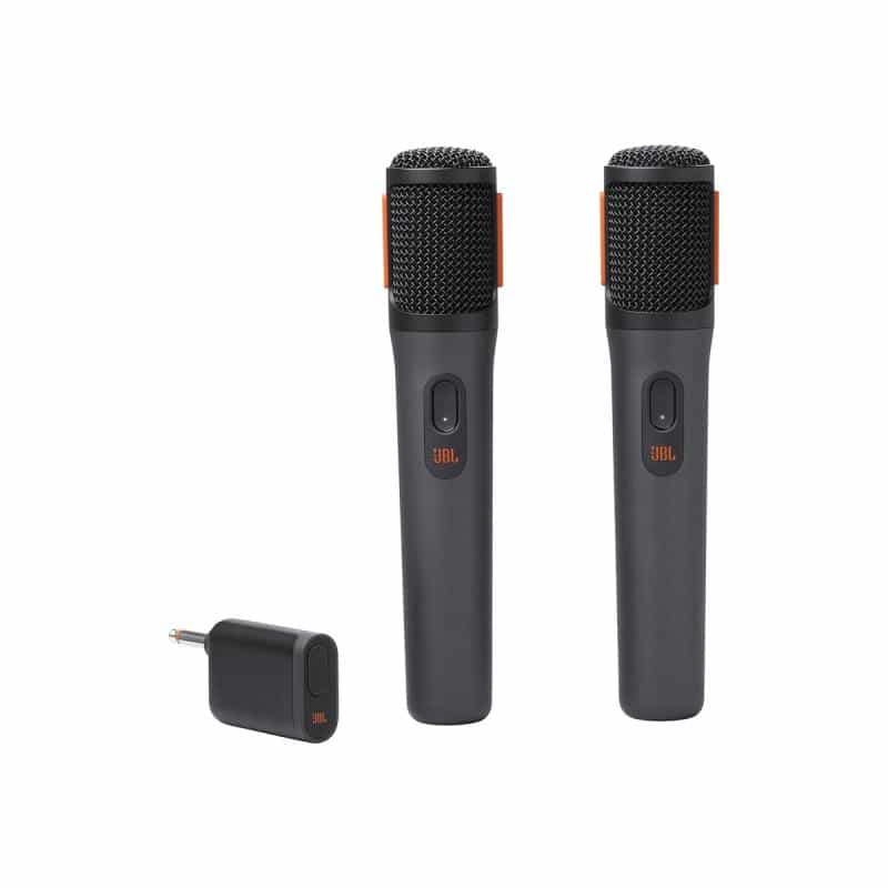 JBL 2x kabellose Mikrofone für Partybox + drahtlosem Empfänger schwarz