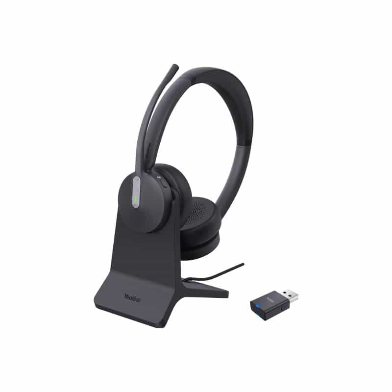 YEALINK WH64 Hybrid Dual mit Charging Stand DECT Headset