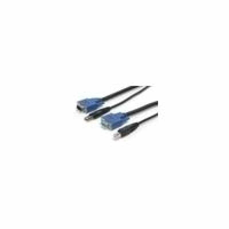 STARTECH.COM KVM Kabel USB VGA für KVM Switch 1,8m - Kabelsatz für KVM Umschalter 2x USB A/B Stecker